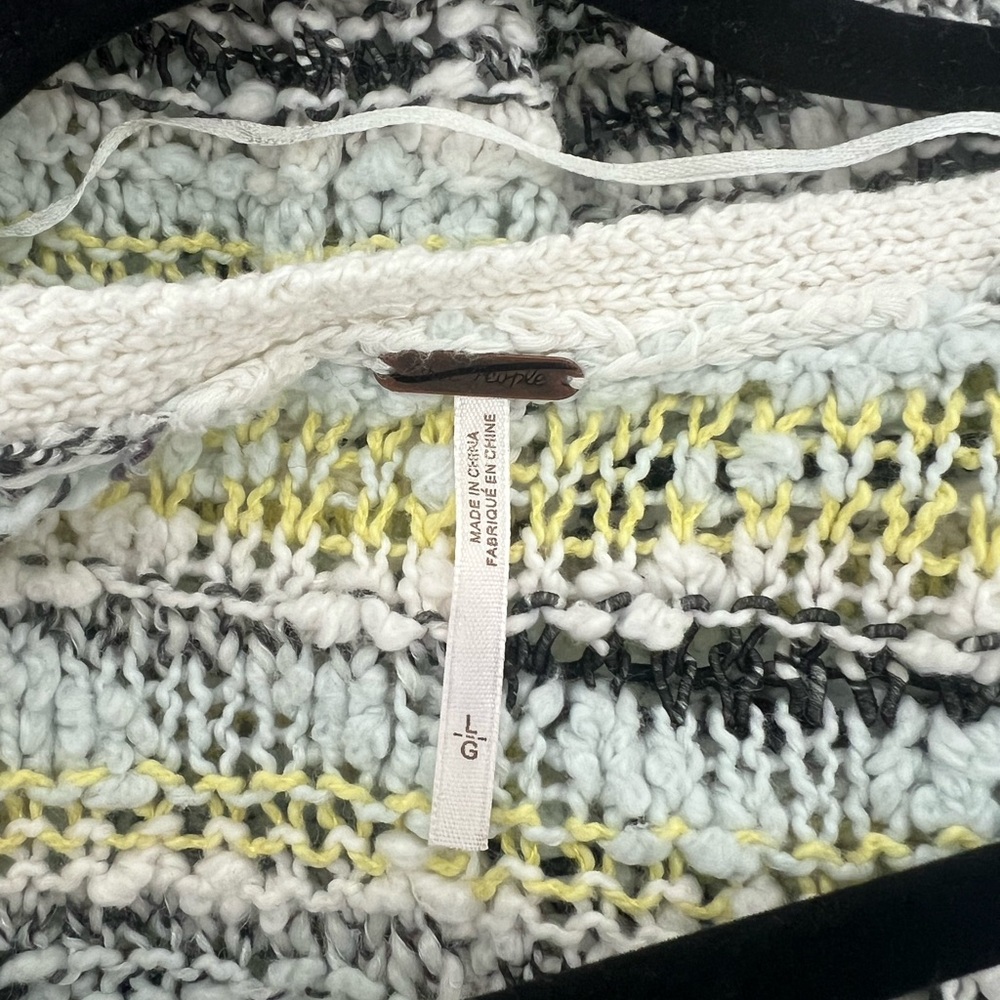 Free People Multicolor Striped V-Neck Sweater - Picture 4 of 4